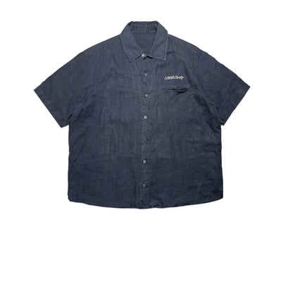 Custard Reclaimed Linen Shirt | Size Large