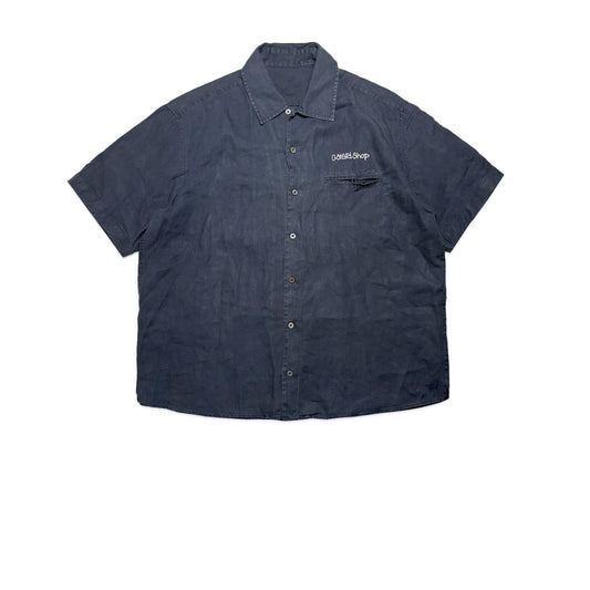 Custard Reclaimed Linen Shirt | Size Large