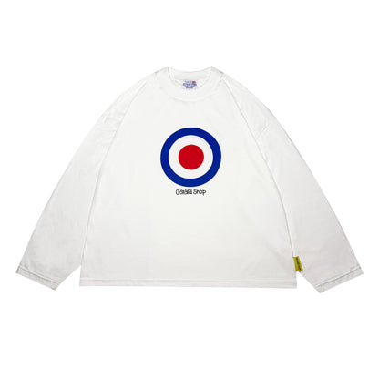 Lightweight Boxy Mod Print T-Shirt | White