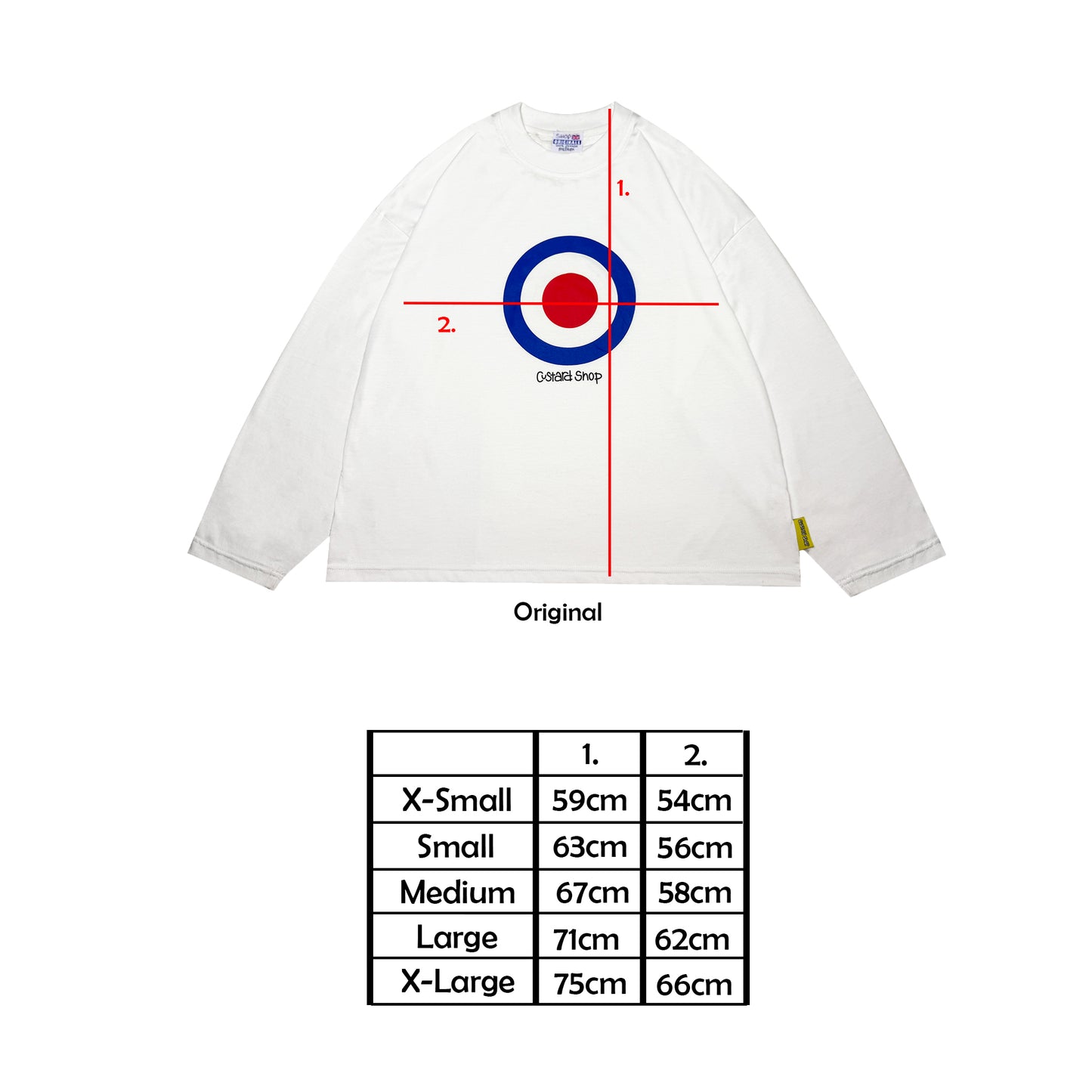 Lightweight Boxy Mod Print T-Shirt | White