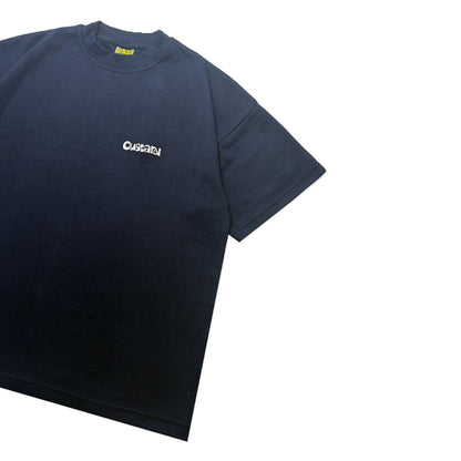 Waffle Embroidered T-Shirt | Navy
