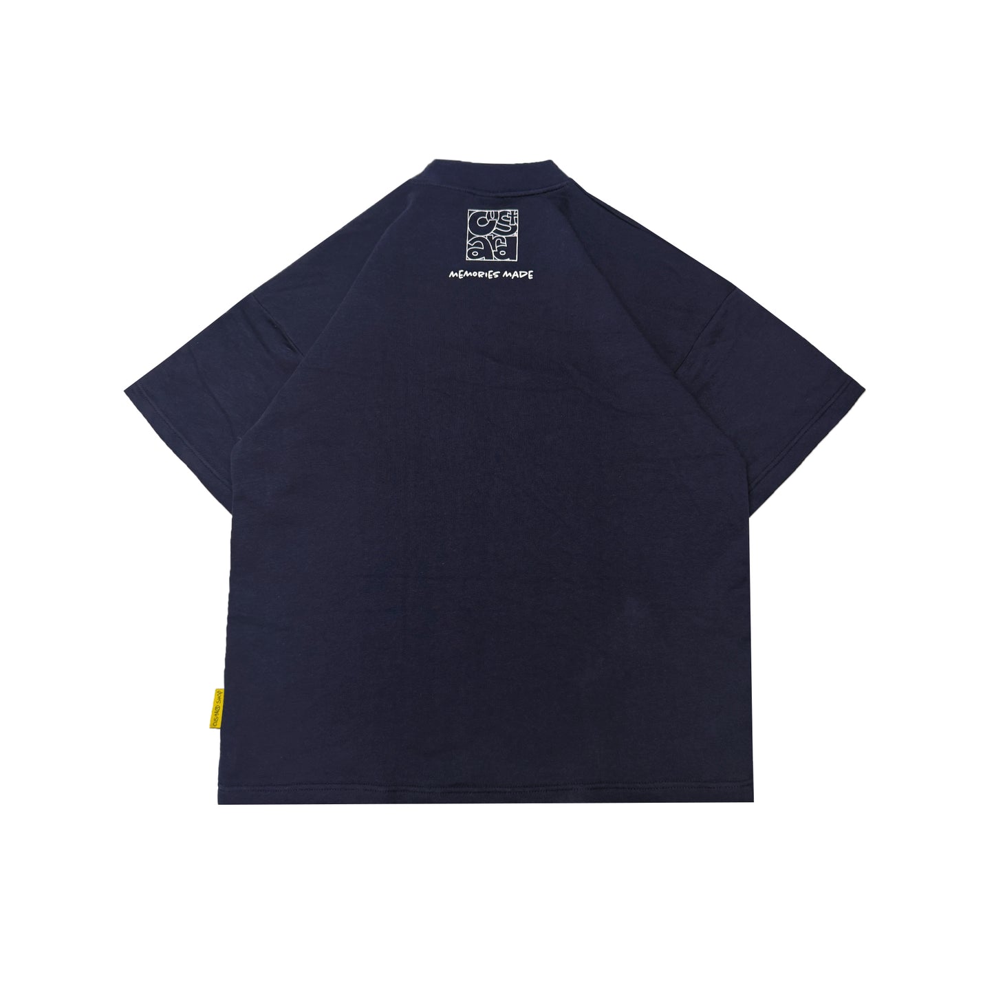 Heavyweight Geometric Print T-Shirt | Navy