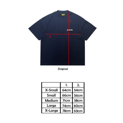 Waffle Embroidered T-Shirt | Navy