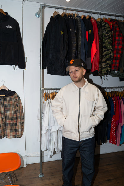 Swanfield Boxy Chore Jacket | Ecru