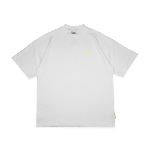 Midweight Embroidered T-Shirt | White