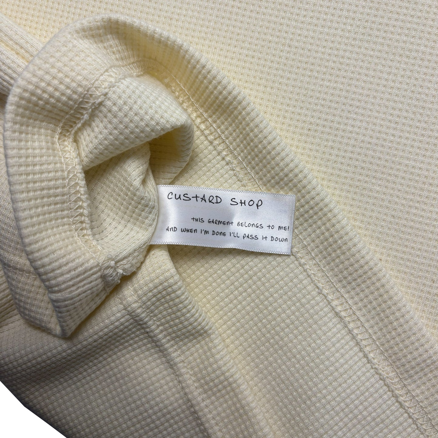 Waffle Embroidered T-Shirt | Off-White