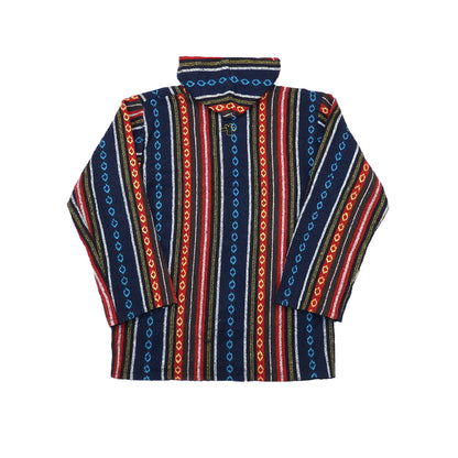 Custard Reclaimed Button Baja Hoodie | Size Medium