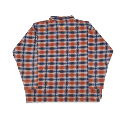 Custard Reclaimed Check Button-Up Shirt | Size Medium