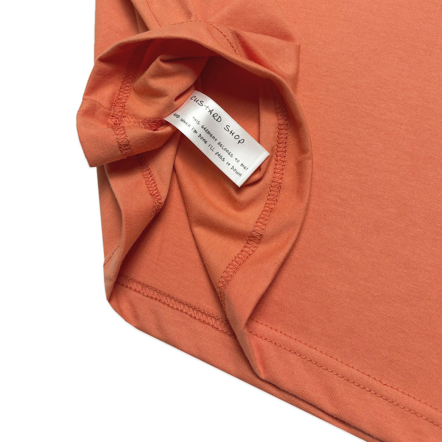 Lightweight Boxy Acid House T-Shirt | Peach