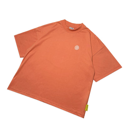 Lightweight Boxy Acid House T-Shirt | Peach