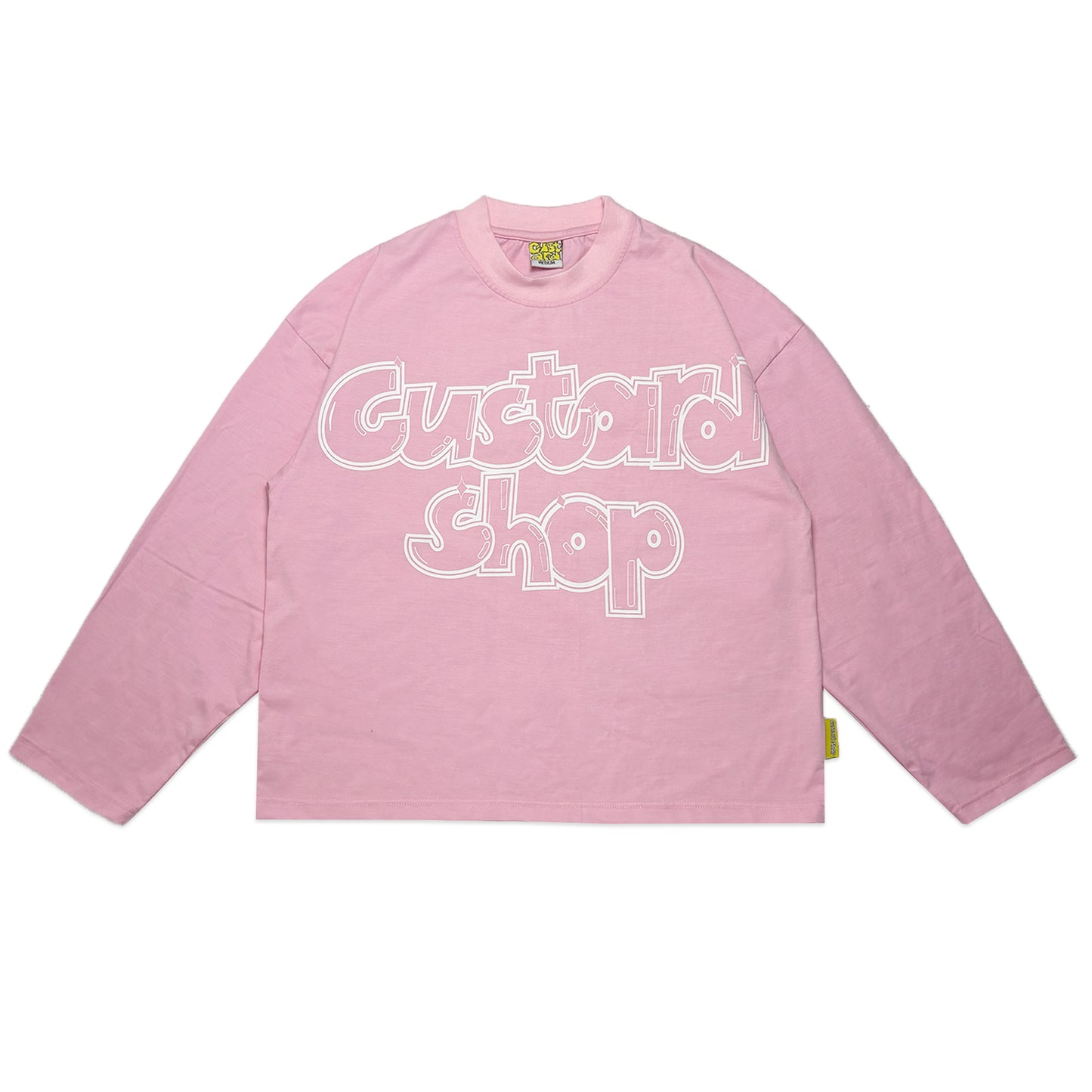 Lightweight Boxy Graffiti Print T-Shirt | Pastel Pink
