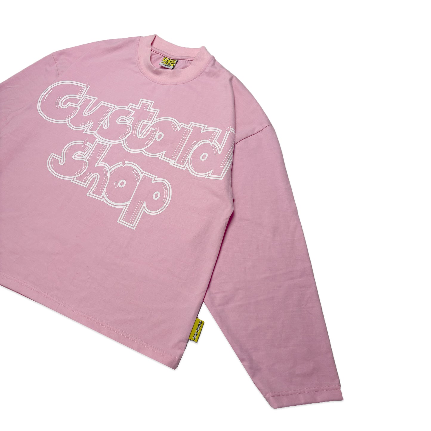 Lightweight Boxy Graffiti Print T-Shirt | Pastel Pink
