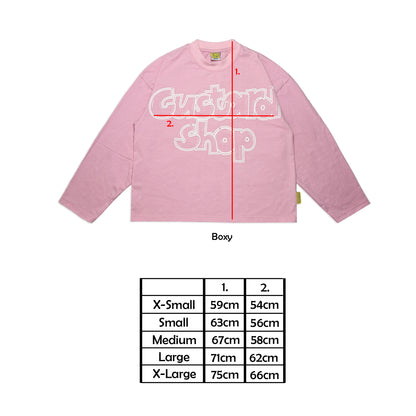 Lightweight Boxy Graffiti Print T-Shirt | Pastel Pink