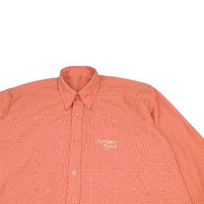 Custard Reclaimed Salmon Check Shirt | Size Large