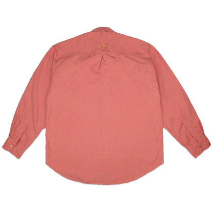 Custard Reclaimed Salmon Check Shirt | Size Large
