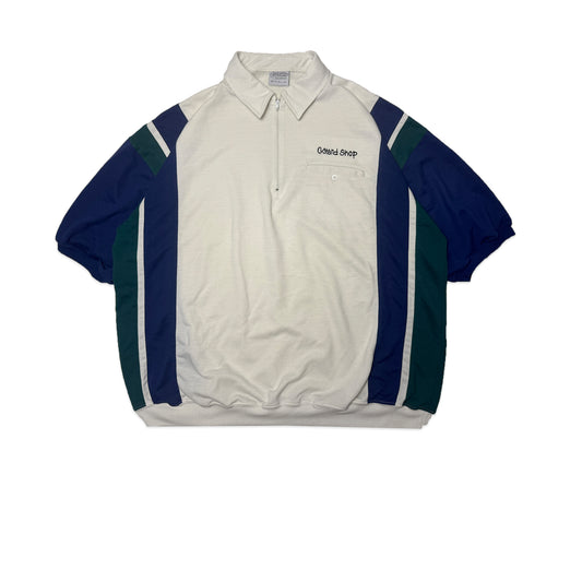 Custard Reclaimed Zip Polo | Size Medium