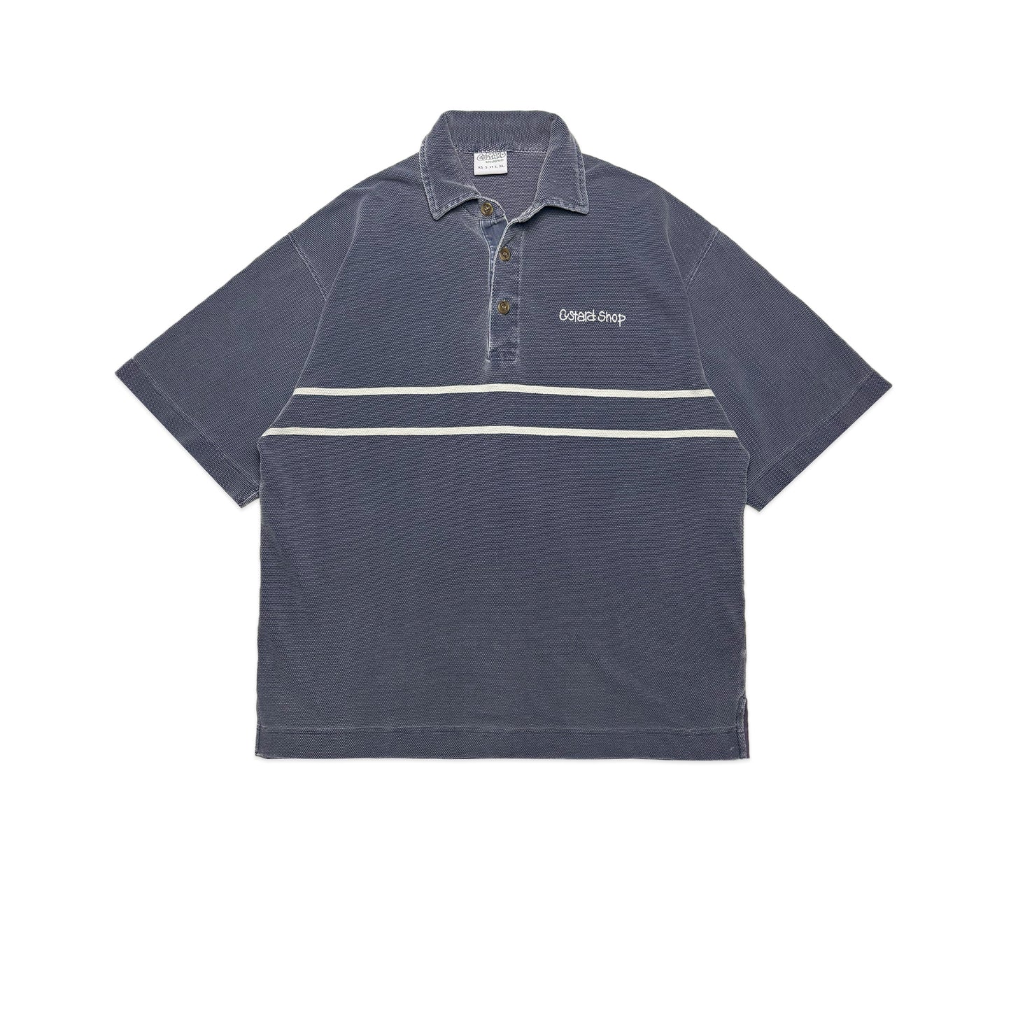 Custard Reclaimed Polo Shirt | Size Large