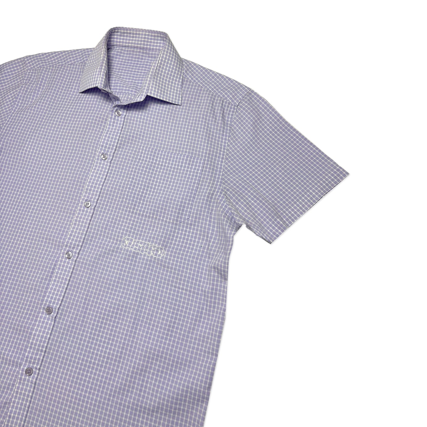 Custard Reclaimed Button Shirt | Size Medium