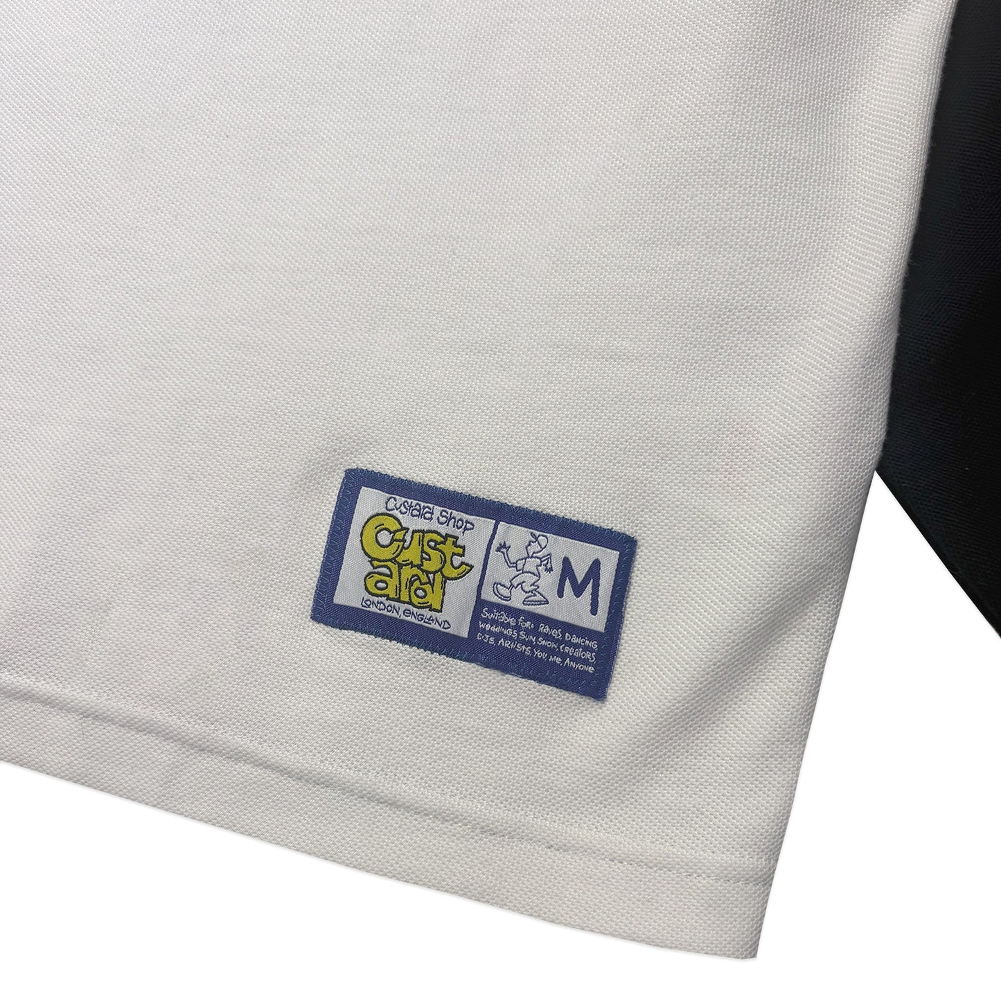Pique Raglan Long Sleeve T-Shirt | White & Navy
