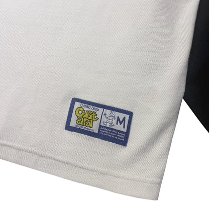 Pique Raglan Long Sleeve T-Shirt | White & Navy