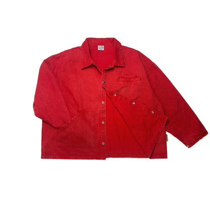 Berwick II Boxy Chore Jacket | Acid Wash Red (Live 15th May '26)