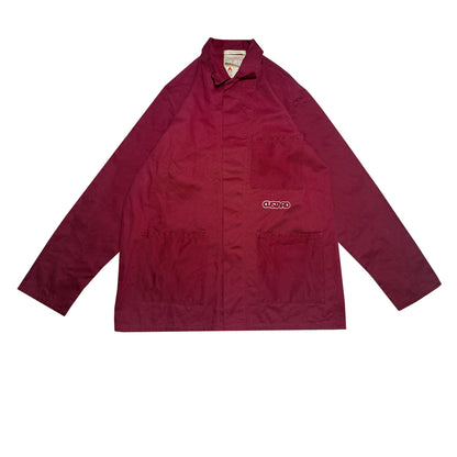 Custard Reclaimed Dark Red Chore Jacket | Size Large