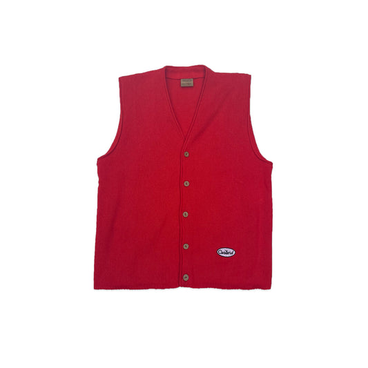 Custard Reclaimed Knit Gilet | Size Large