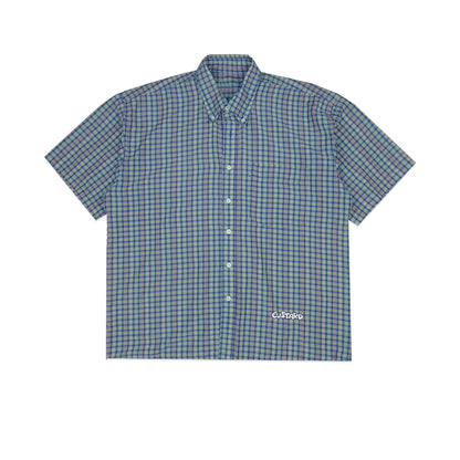 Custard Reclaimed Check Shirt | Size Large