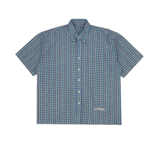 Custard Reclaimed Check Shirt | Size Large
