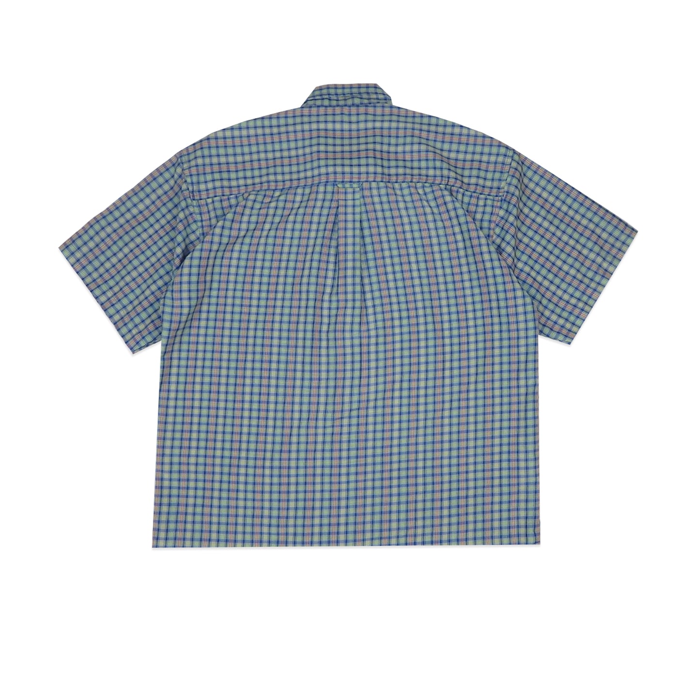 Custard Reclaimed Check Shirt | Size Large