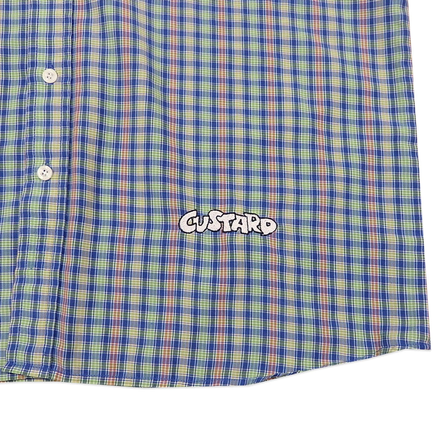 Custard Reclaimed Check Shirt | Size Large