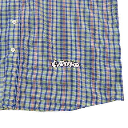Custard Reclaimed Check Shirt | Size Large