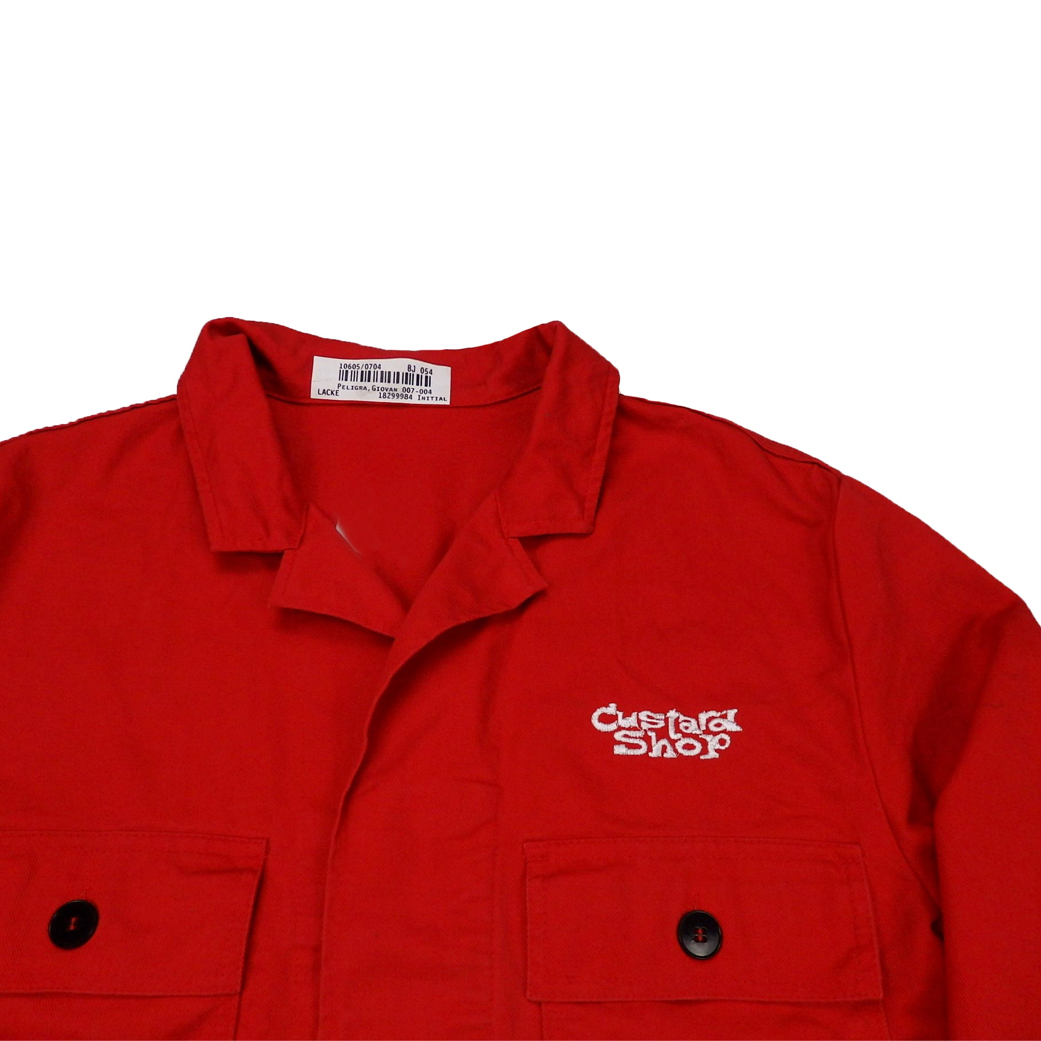 Custard Reclaimed Red Chore Jacket | Size Large
