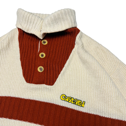 Custard Reclaimed Stripe Jumper | Size Medium