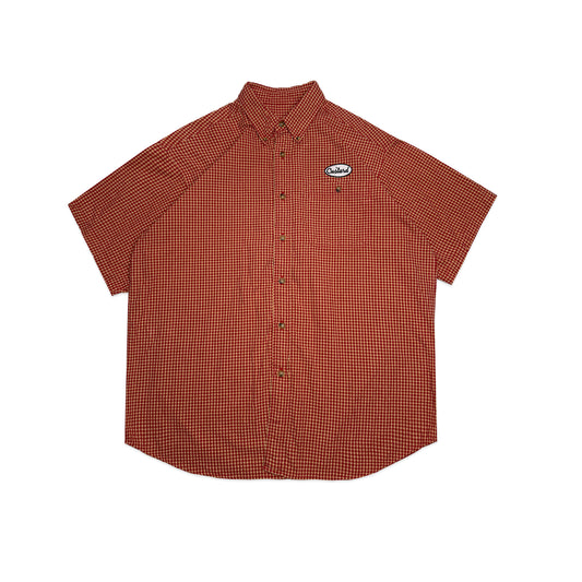 Custard Reclaimed Check Shirt | Size Large