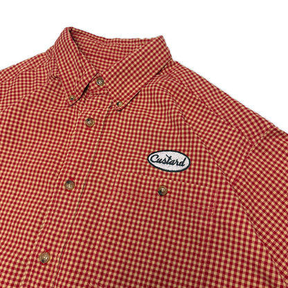 Custard Reclaimed Check Shirt | Size Large