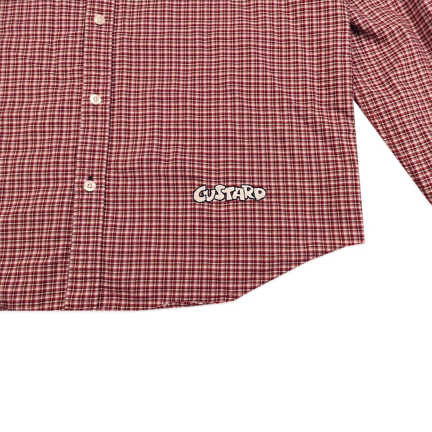 Custard Reclaimed Check Shirt | Size Medium