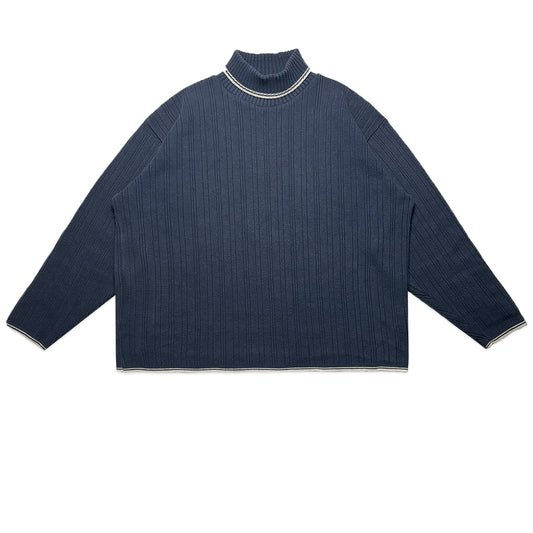 Custard Reclaimed Roll-Neck Jumper | Size Large