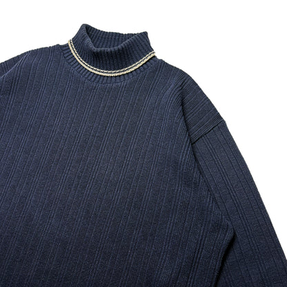 Custard Reclaimed Roll-Neck Jumper | Size Large