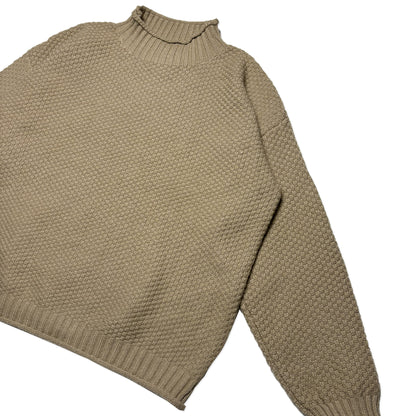 Custard Reclaimed Roll Neck Jumper | Size Small