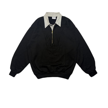 Custard Reclaimed Zip Polo | Size Medium