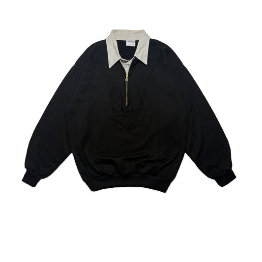 Custard Reclaimed Zip Polo | Size Medium