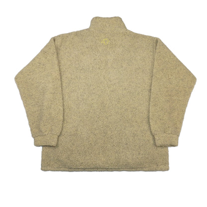 Custard Reclaimed Sherpa 1/4 Zip | Size Large