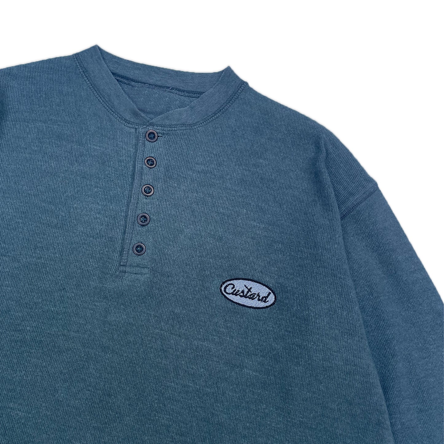 Custard Reclaimed Button Shirt | Size Medium
