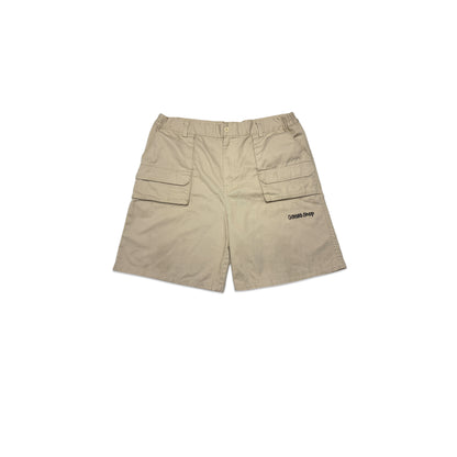 Custard Reclaimed Cargo Shorts | Size Medium