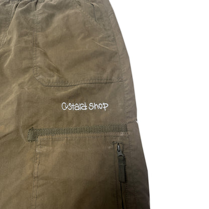 Custard Reclaimed Knee Length Shorts | Size Large