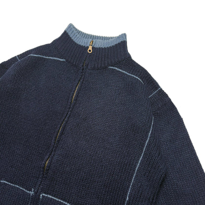Custard Reclaimed Zip Jumper | Size Small