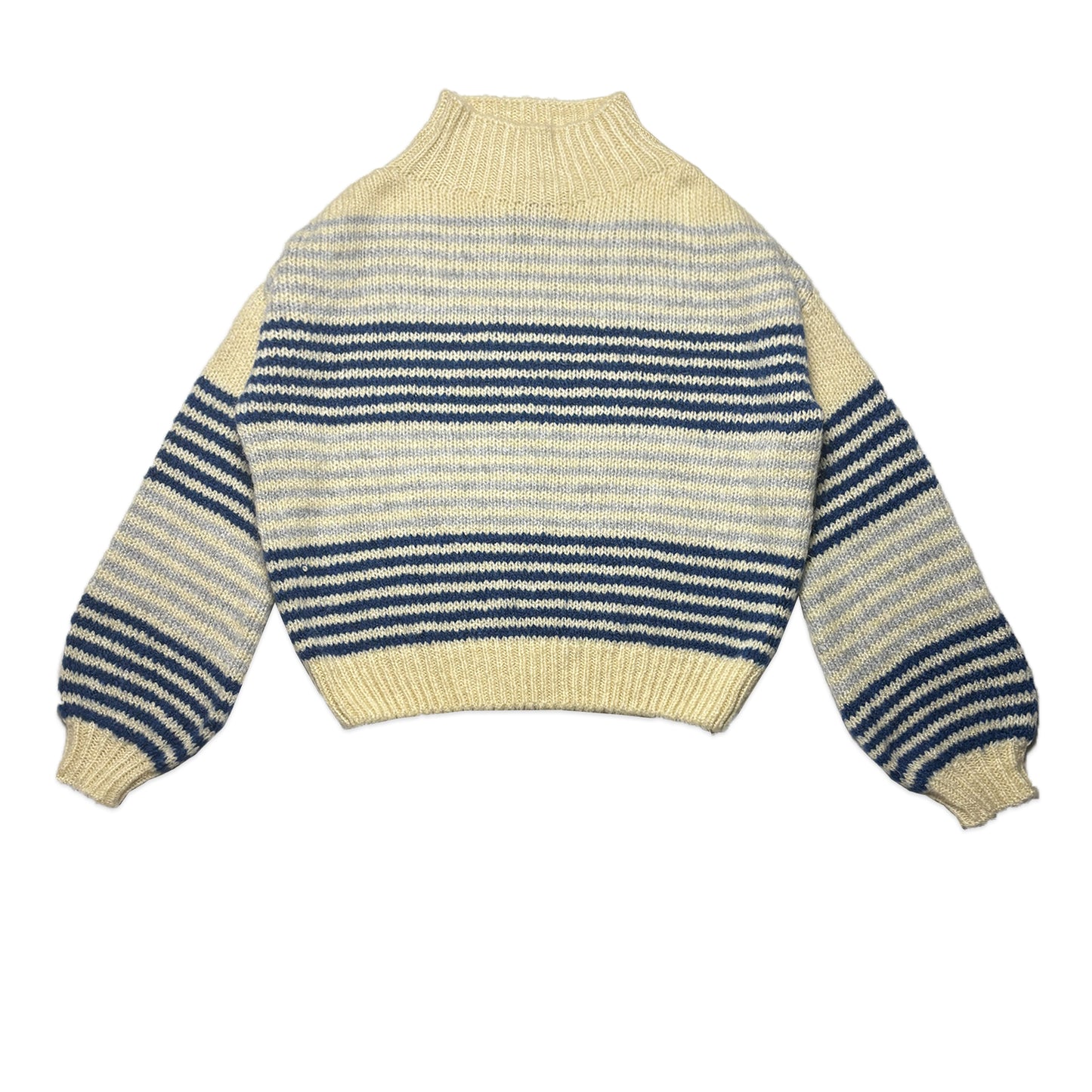 Custard Reclaimed High Neck Jumper | Size Medium