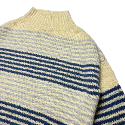 Custard Reclaimed High Neck Jumper | Size Medium