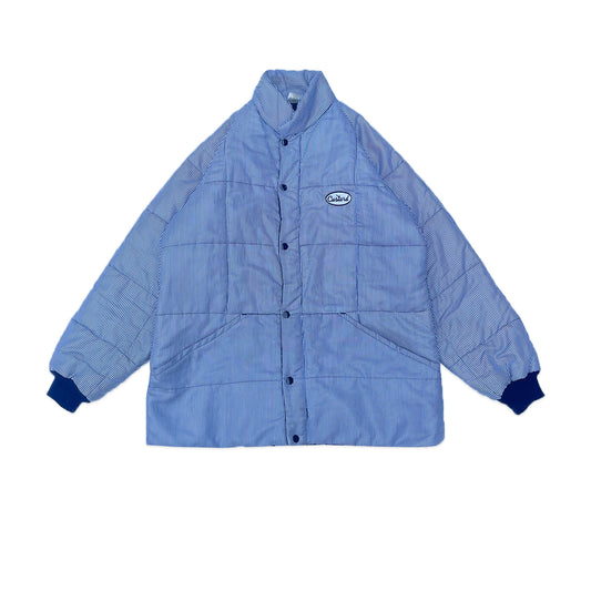 Custard Reclaimed Stripe Puffer | Size Large